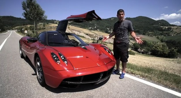 Chris Harris test drives the Pagani Huayra in Italy