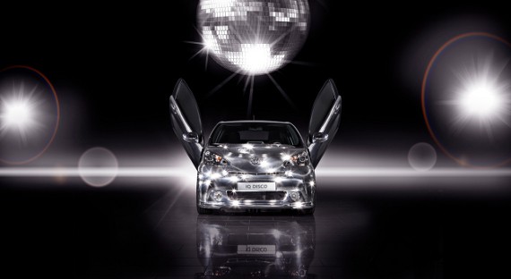 Toyota iQ Disco Shiny Glitzy Concept Shown
